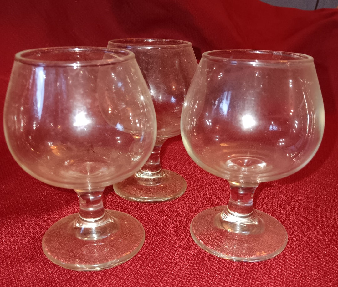 Set of THREE 5.5 Oz BRANDY Snifter EMBASSY Glass 3702 Etsy