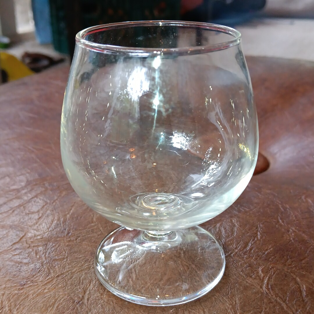 Clear Glass Brandy Snifter 4 Tall X 2 Wide at Opening Etsy