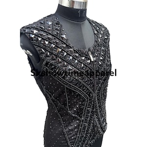 Black Western Show Jacket Rodeo Queen Vest Horse Riding Ladies Western Apparel Women Rail Shirt Western custom Queen Show Vest Showmanship