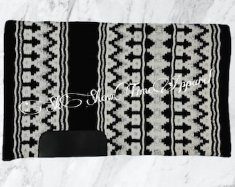 HORSE RIDING PAD, Square Saddle Pad, English Saddle Pad, Horse Show Tailored Western Bareback Equestrian Trail Saddle Horsemanship Pad Gift