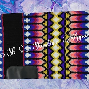 Western Saddle Pad, Horse Riding Blanket, Horse Show Saddle Pad Horsemanship Show Pad, Handmade Equestrian Pad, Blanket Gift for Horse Lover