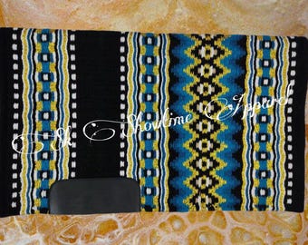 Horse Show Pad: Comfortable Wool Blend Western Saddle Blanket (34x42)