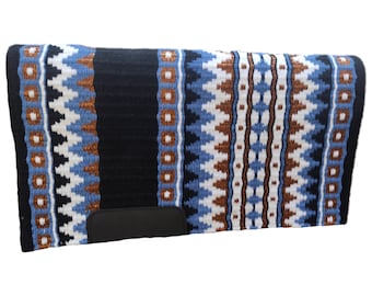 Premium Square Saddle Pad – English Western Horse Riding Pad for Trail & Show – Comfortable Bareback Equestrian Horsemanship Gift