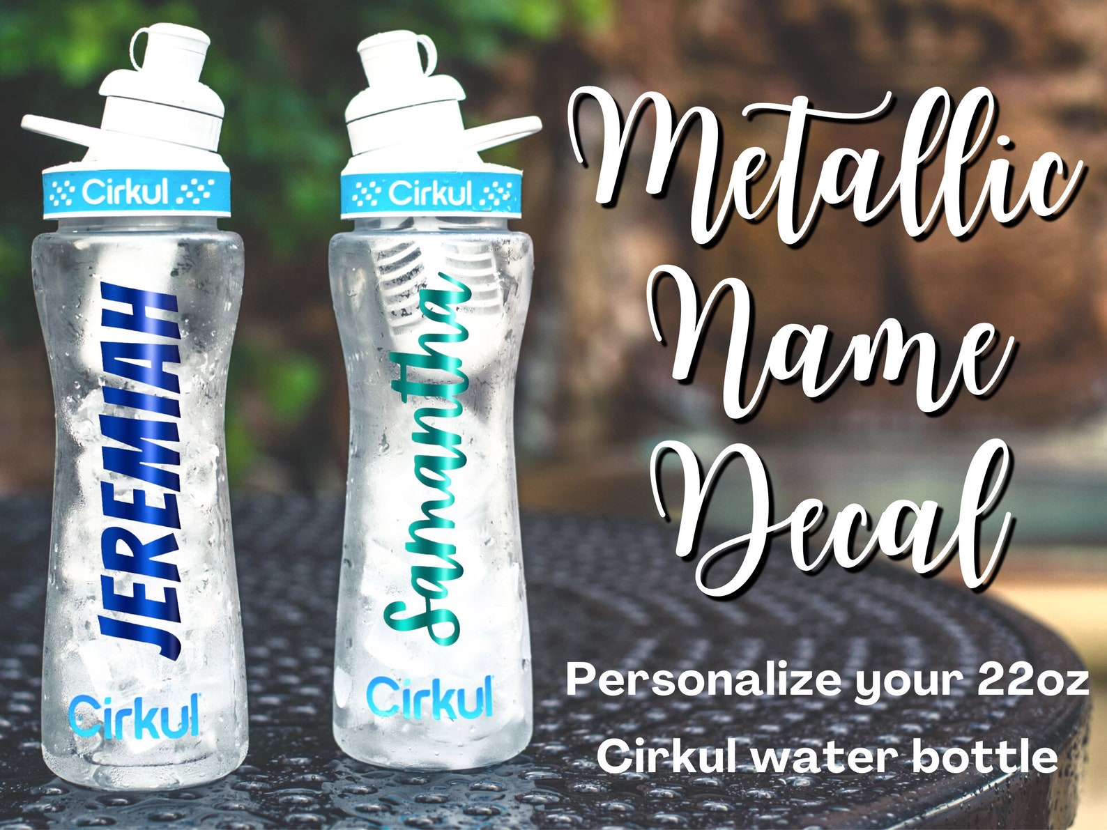 Cirkul Water Bottle Name Decal Permanent Vinyl Sticker Label Etsy