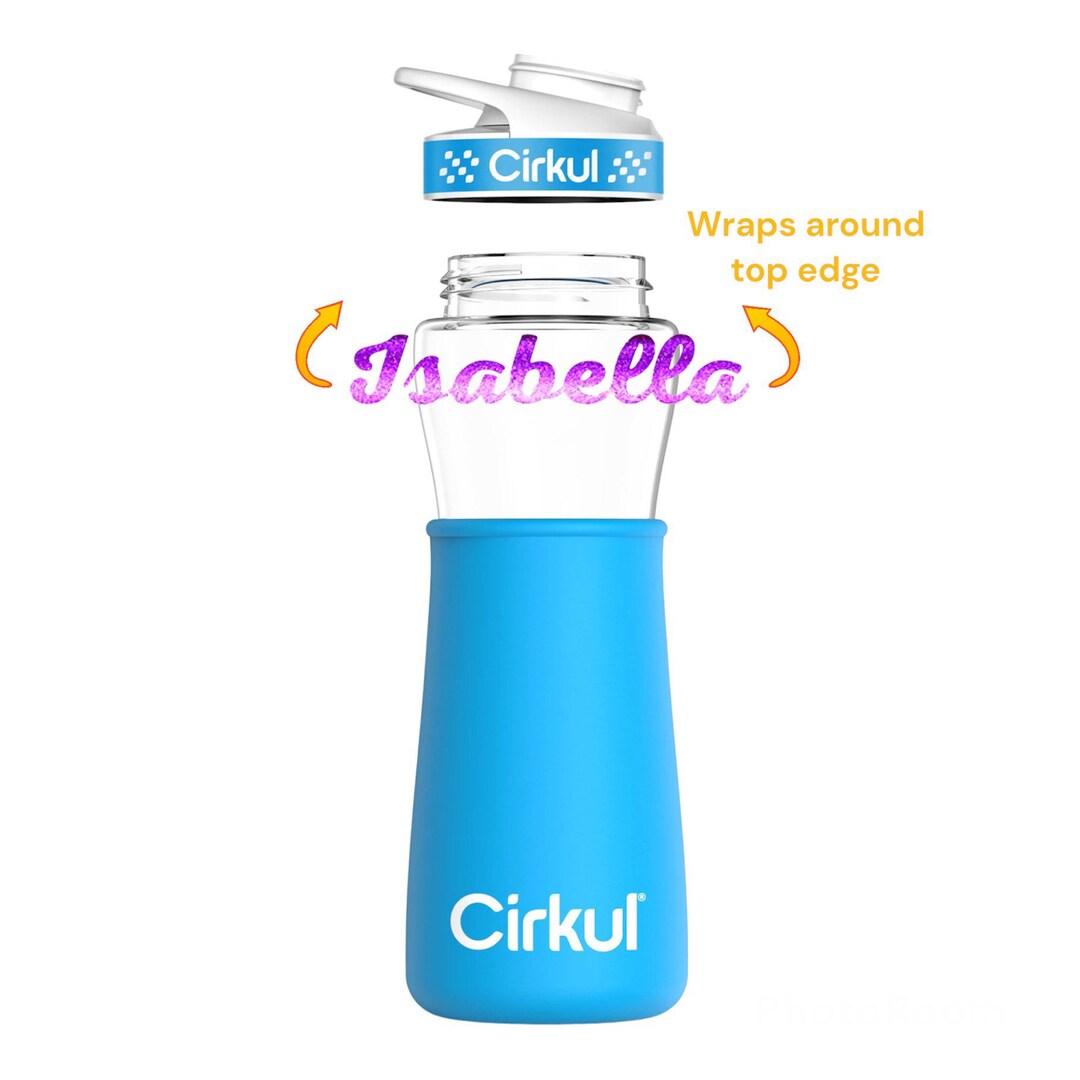 Name Label For Cirkul Bottle Above Sleeve Coozie Personalize Etsy