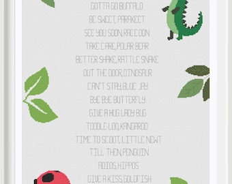 See You Later Alligator Cross Stitch Pattern (Digital Download)