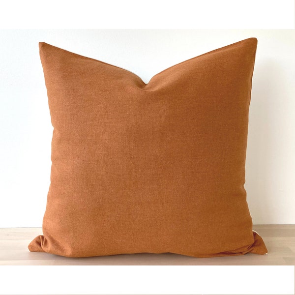 Burnt Orange Pillow Etsy