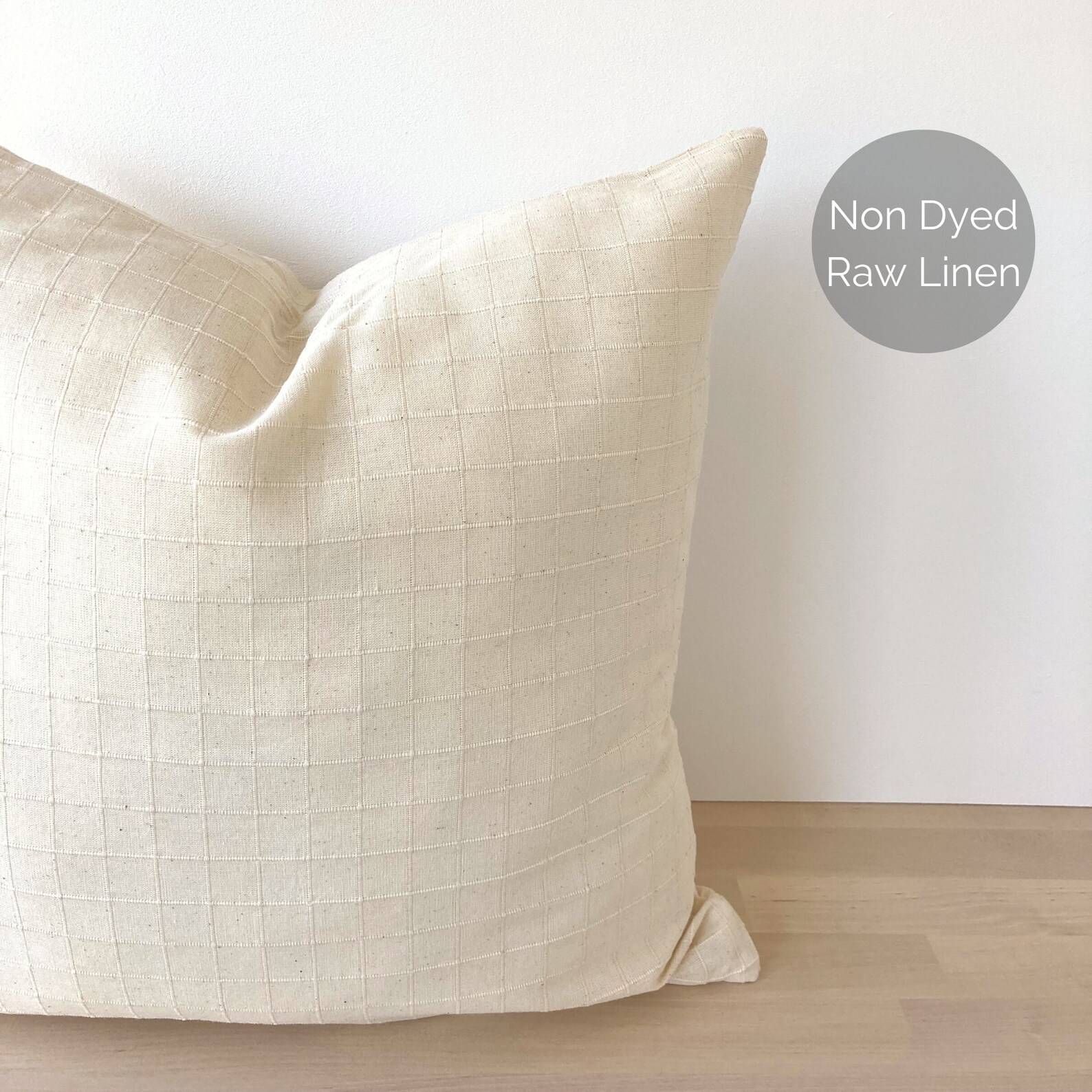 Textured Decorative Bed Pillow Cover Set Neutral Bed Etsy