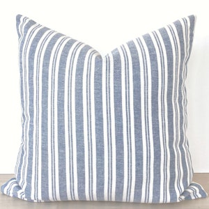 Modern Decorative Outdoor Throw Pillows Blue Stripes – Balanced Design