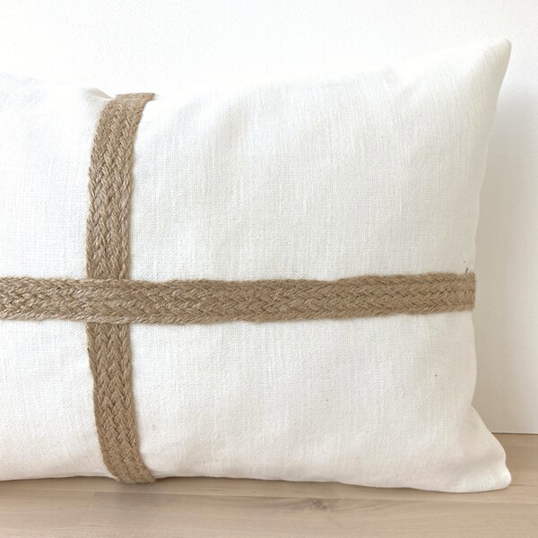 Burlap Throw Pillows Etsy
