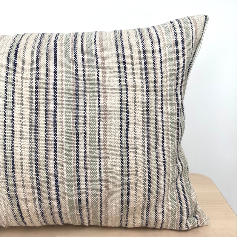 Natural Decorative Bed Pillow Cover Set Textured Cream Linen Etsy