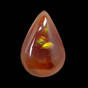 4 Carat Of Natural Mexican Fire Agate Loose Gemstone For Jewelry Making Fire Agate Cabs ,Cabochon.F-127
