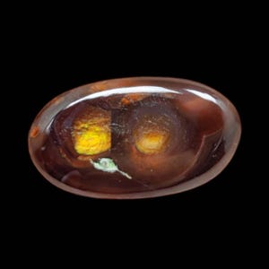 3.4 Carat Of Natural Mexican Fire Agate Loose Gemstone For Jewelry Making Fire Agate Cabs ,Cabochon.F-167