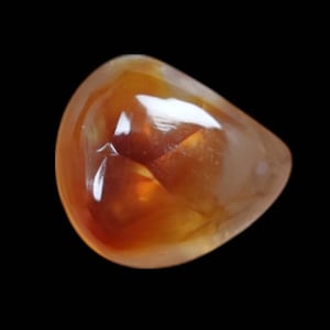 3.4 Carat  Natural Mexican Fire Agate Loose Gemstone For Jewelry Making Fire Agate Cabs ,Cabochon.F-93