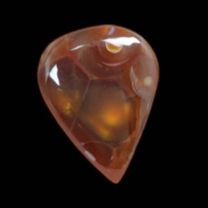 2 Carat  Natural Mexican Fire Agate Loose Gemstone For Jewelry Making Fire Agate Cabs ,Cabochon.F-92