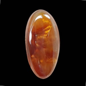 5.8 Carat Of Natural Mexican Fire Agate Loose Gemstone For Jewelry Making Fire Agate Cabs ,Cabochon.F-116