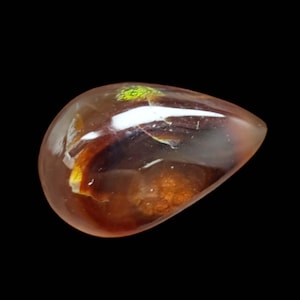 3.8 Carat Of Natural Mexican Fire Agate Loose Gemstone For Jewelry Making Fire Agate Cabs ,Cabochon.F-147