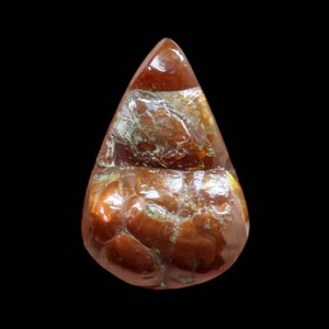 3.8 Carat Of Natural Mexican Fire Agate Loose Gemstone For Jewelry Making Fire Agate Cabs ,Cabochon.F-159
