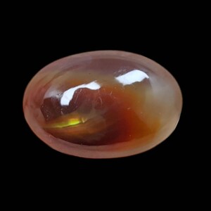 5.8 Carat Of Natural Mexican Fire Agate Loose Gemstone For Jewelry Making Fire Agate Cabs ,Cabochon.F-69