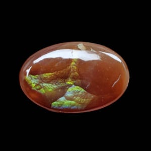 2.2 Carat Of Natural Mexican Fire Agate Loose Gemstone For Jewelry Making Fire Agate Cabs ,Cabochon.F-190