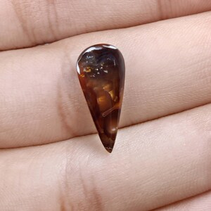 4 Carat Of Natural Mexican Fire Agate Loose Gemstone For Jewelry Making Fire Agate Cabs ,Cabochon.F-22