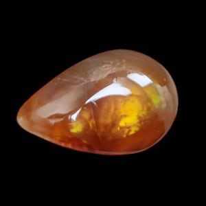 2 Carat Of Natural Mexican Fire Agate Loose Gemstone For Jewelry Making Fire Agate Cabs ,Cabochon.F-191