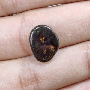 5.5 Carat Of Natural Mexican Fire Agate Loose Gemstone For Jewelry Making Fire Agate Cabs ,Cabochon.F-24