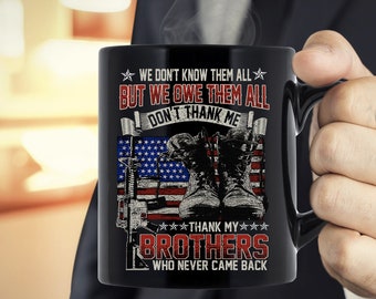 I got your six brother Military DD 214 gift ex soldier cup VETERAN coffee mug