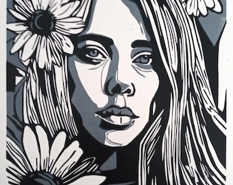 Waar ben ik voor gemaakt? / Billie Eilish / Portret / Popmuziek / Handgedrukt / Limited Edition