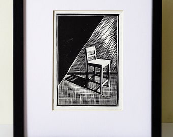 Kenopsia II / Linocut / Handprinted / Original