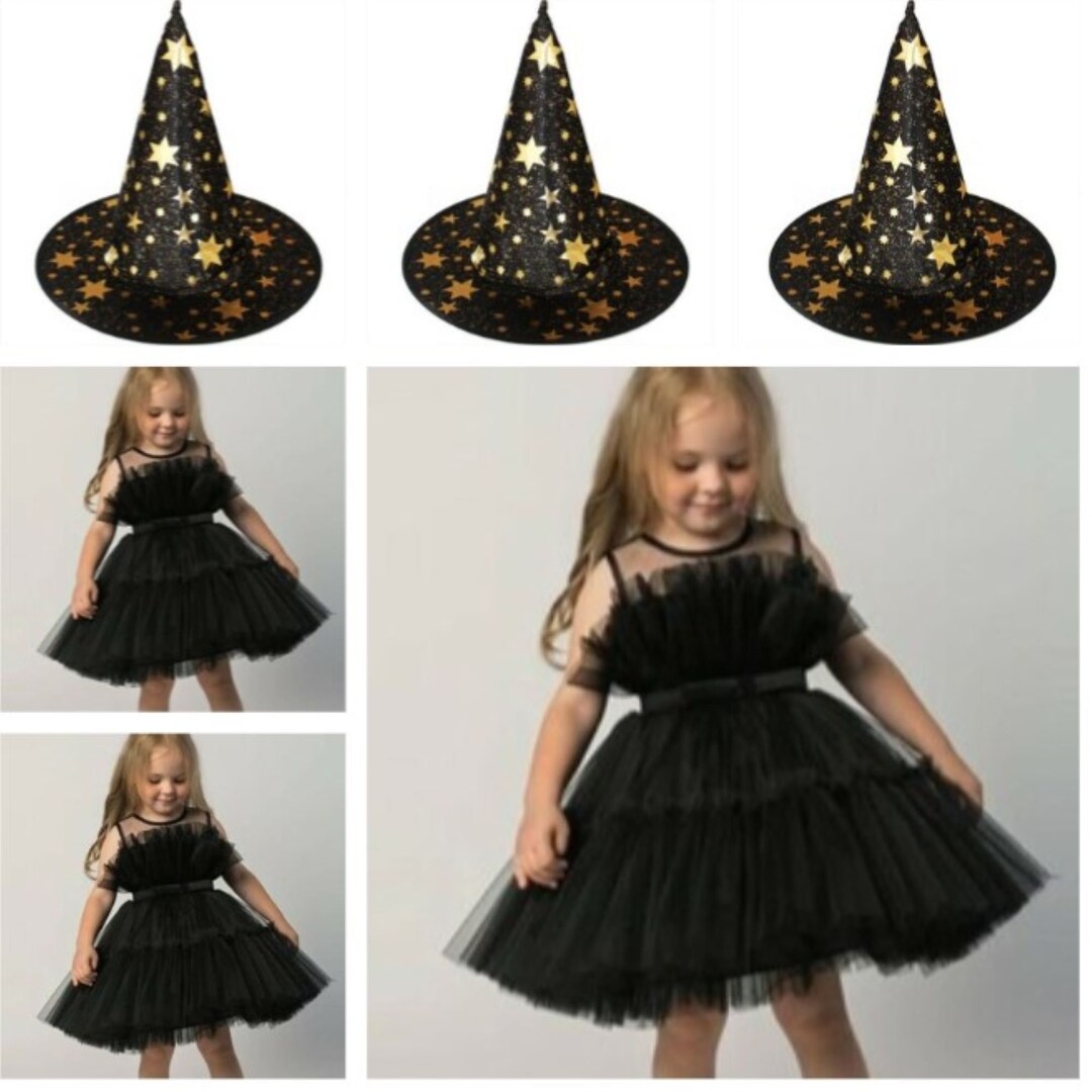 Little Black Dress, Toddler Black Dress, Pretty Black Dress, Witch