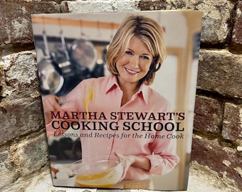 First Edition 2008 Martha Stewart’s Cooking School. Lessons and Recipes for the Home Cook.  504 pages. Measures 10 x 8.5 x 1.5 in.