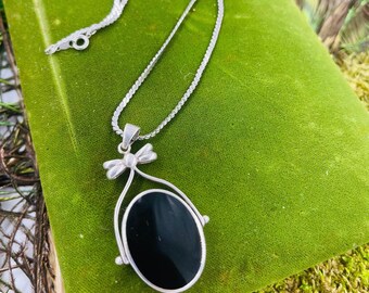 Reversible Black Onyx and Mother of Pearl 925 Sterling Silver Square Pendant Reversible Black Onyx and Mother of Pearl 925 Sterling Silver Square Pendant