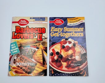 Betty Crocker 1992 Easy Summer Get-Togethers And 1990 Barbecue Lovers II Cookbooks Cooking Recipes Read