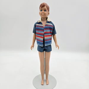 Vintage 1963 Ricky Barbie Doll Skipper Boyfriend Freckled Freckles Boy Straight Legs Read