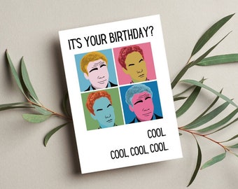Community Troy and Abed Birthday Card | Community Troy and Abed in the morning Birthday card | Cool Cool Cool | Greendale Community College