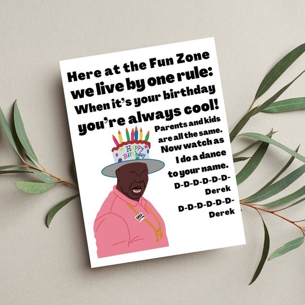 Captain Holt Birthday Card | Fun Zone Brooklyn 99| B99 Birthday Card | Brooklyn 99 Holt | Brooklyn 99 Funny Card
