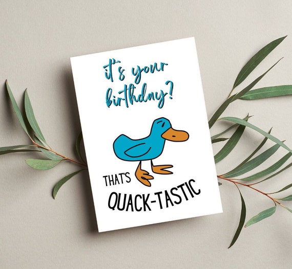 Billy Madison Birthday Card Billy Madison Blue Duck Billy - Etsy