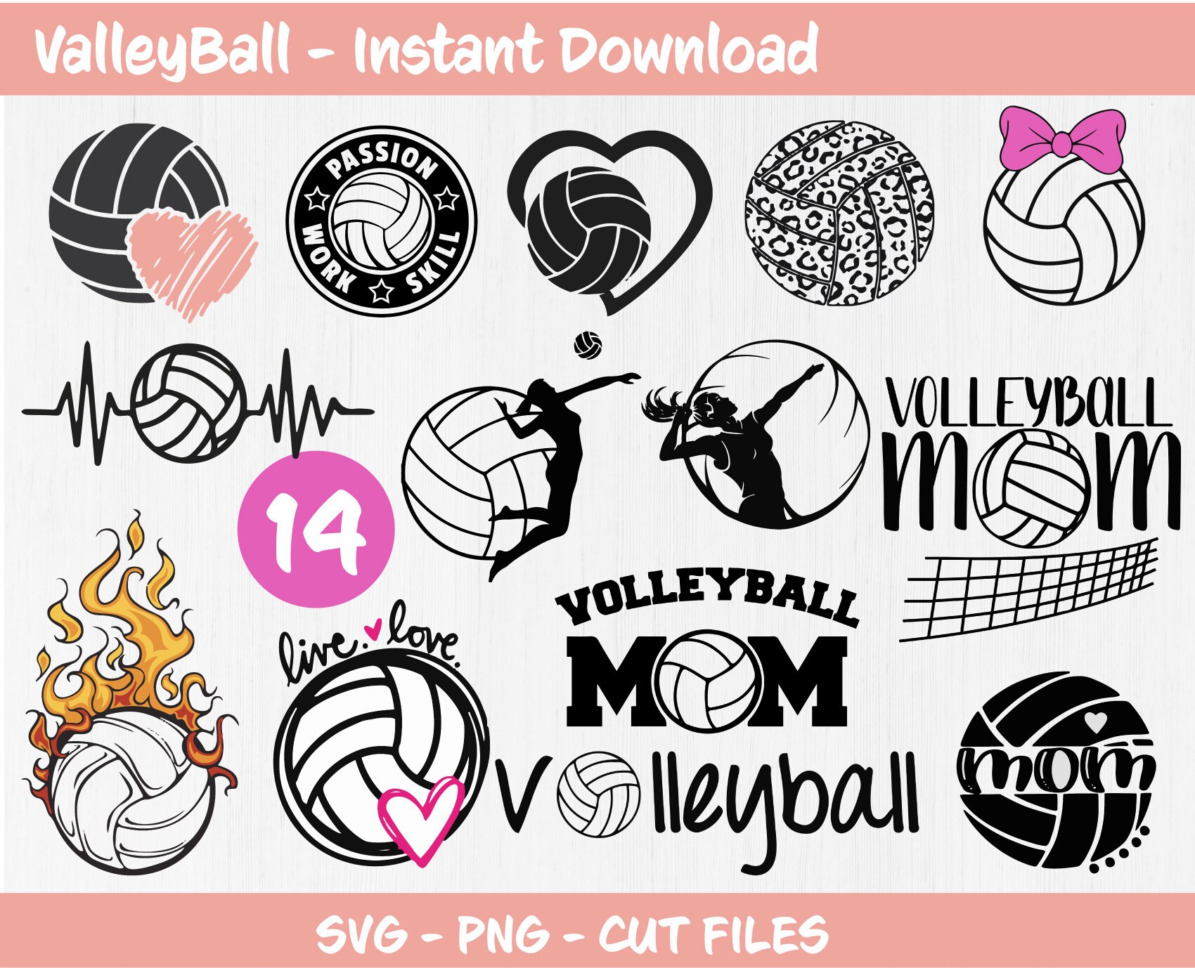 Volleyball Svg for Cricut Sports Svg Grunge SVG Files for Etsy Norway