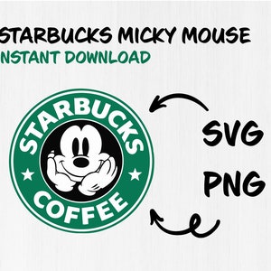Concha Mickey & Minnie Mouse Full Wrap Svg, Starbucks Svg, Coffee