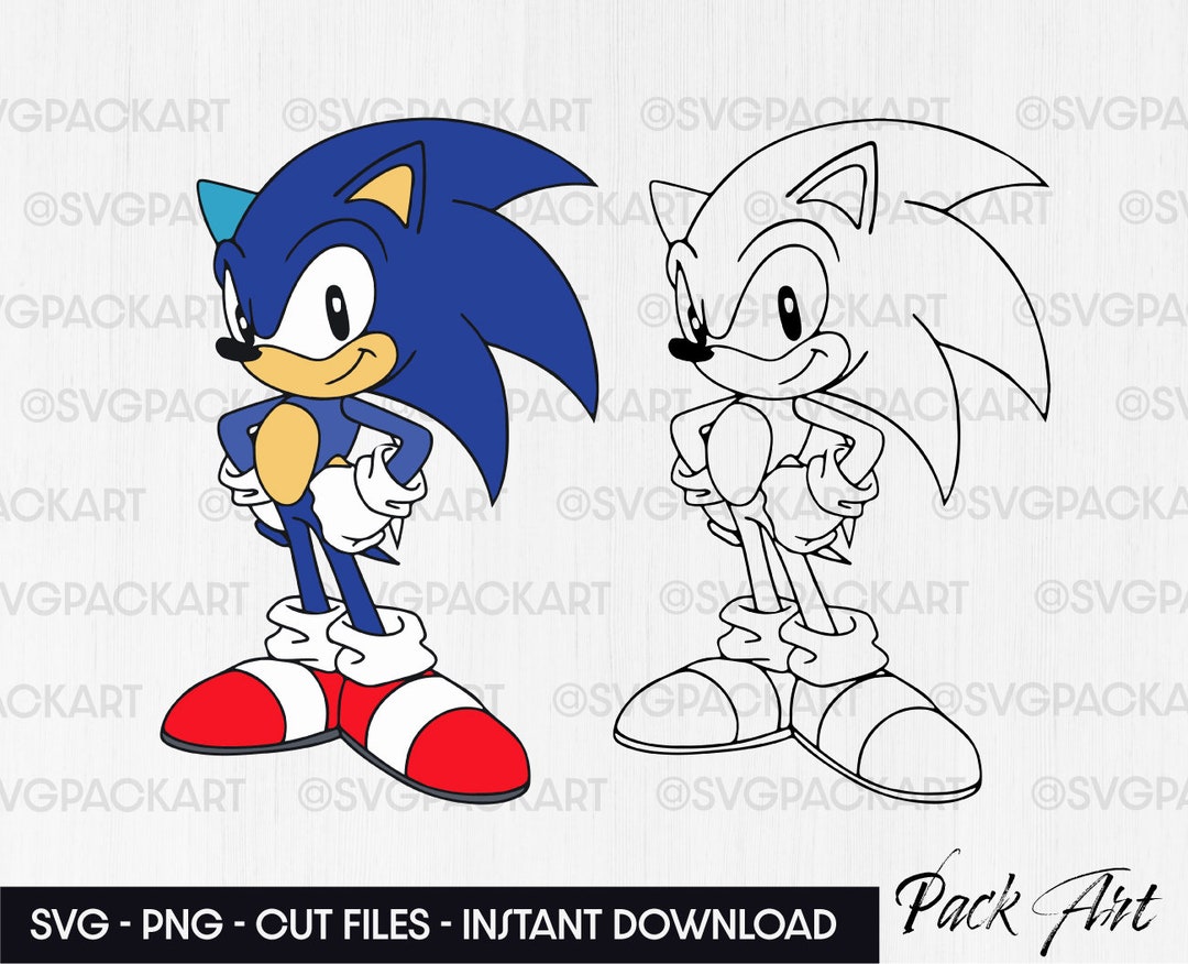 Buy Classic sonic Svg Png online in USA