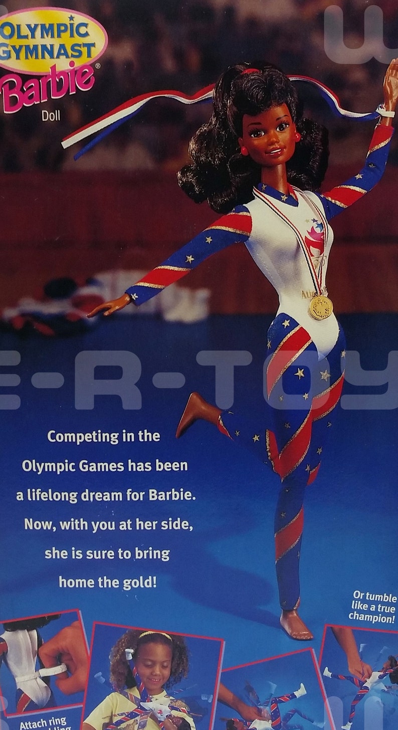Barbie Olympic Gymnast Doll African American 1996 Atlanta | Etsy