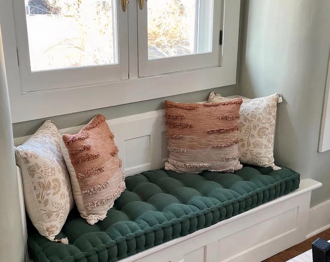 Featured listing image: Floor Cushion | Bench Cushion | Window Seat Cushion