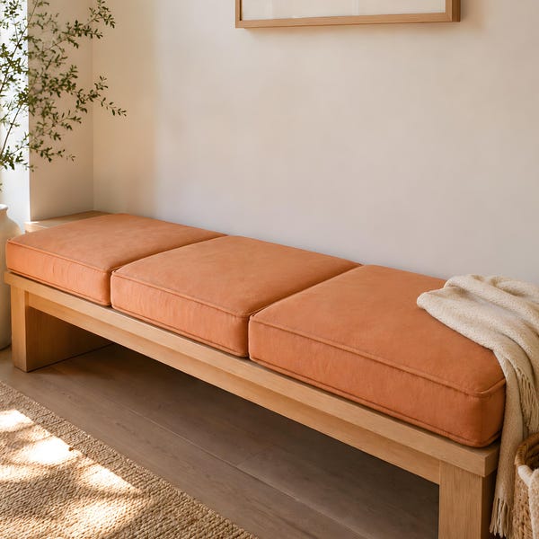 Window Cushion Cover with Piping -  Foam is not included