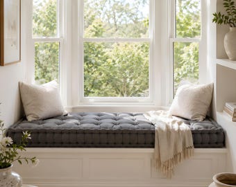 Window Seat Cushion | Floor Pillow | Bench Cushion