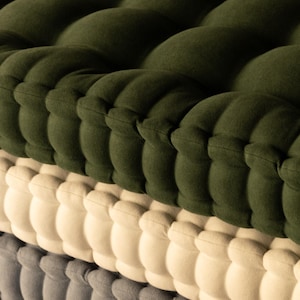 tufted french style cushion
