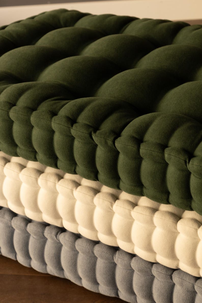 tufted french style cushion