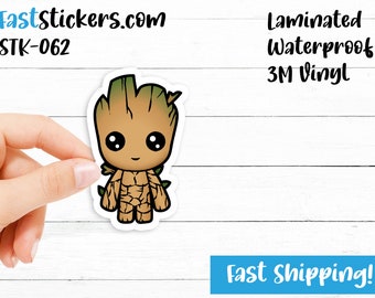 Baby Groot Sticker - Waterproof Vinyl Sticker