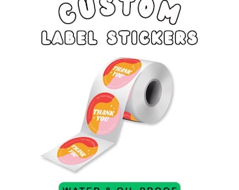 Custom Label Stickers, Personalized Logo, Business Label