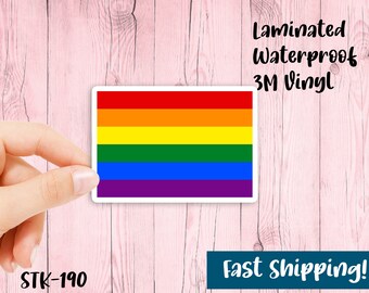 LGBT Flag Sticker - Sexual Identity - Waterproof Vinyl Stickers
